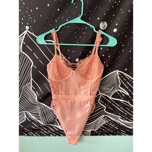 “Pretty Little Thing” Pink Lace Bodysuit